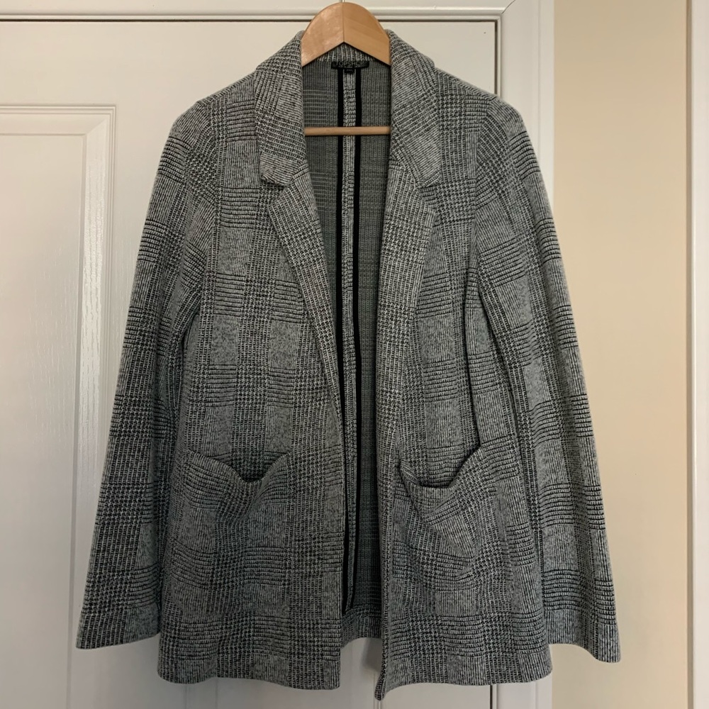 Topshop Plaid Blazer